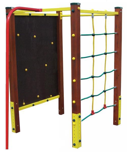 Játszótér - Négyszögletű mászótorony - tűzoltórúddal